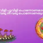 Poovili poovili ponnonamayi lyrics in Malayalam