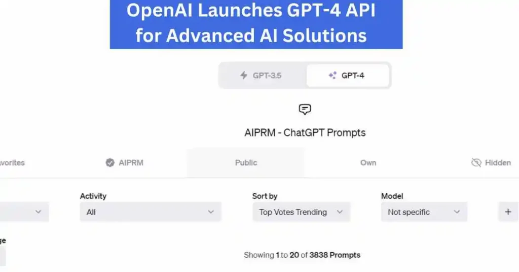 OpenAI Launches GPT-4 API for Advanced AI Solutions